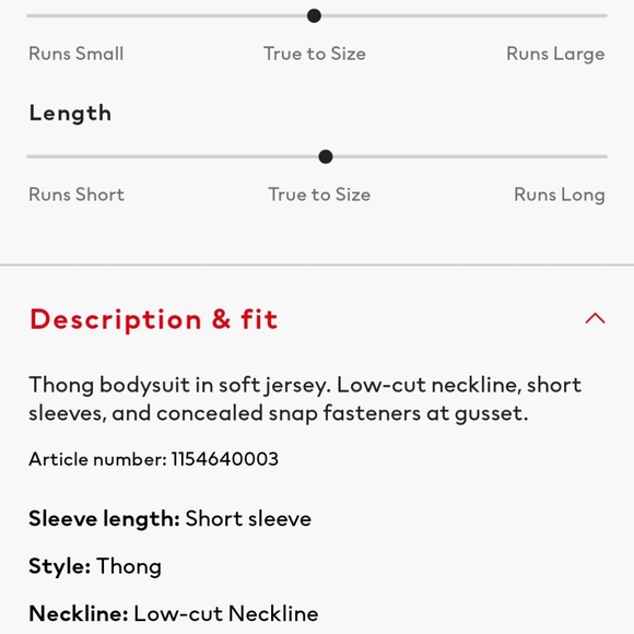 Thong body suit - Picture 6 of 6